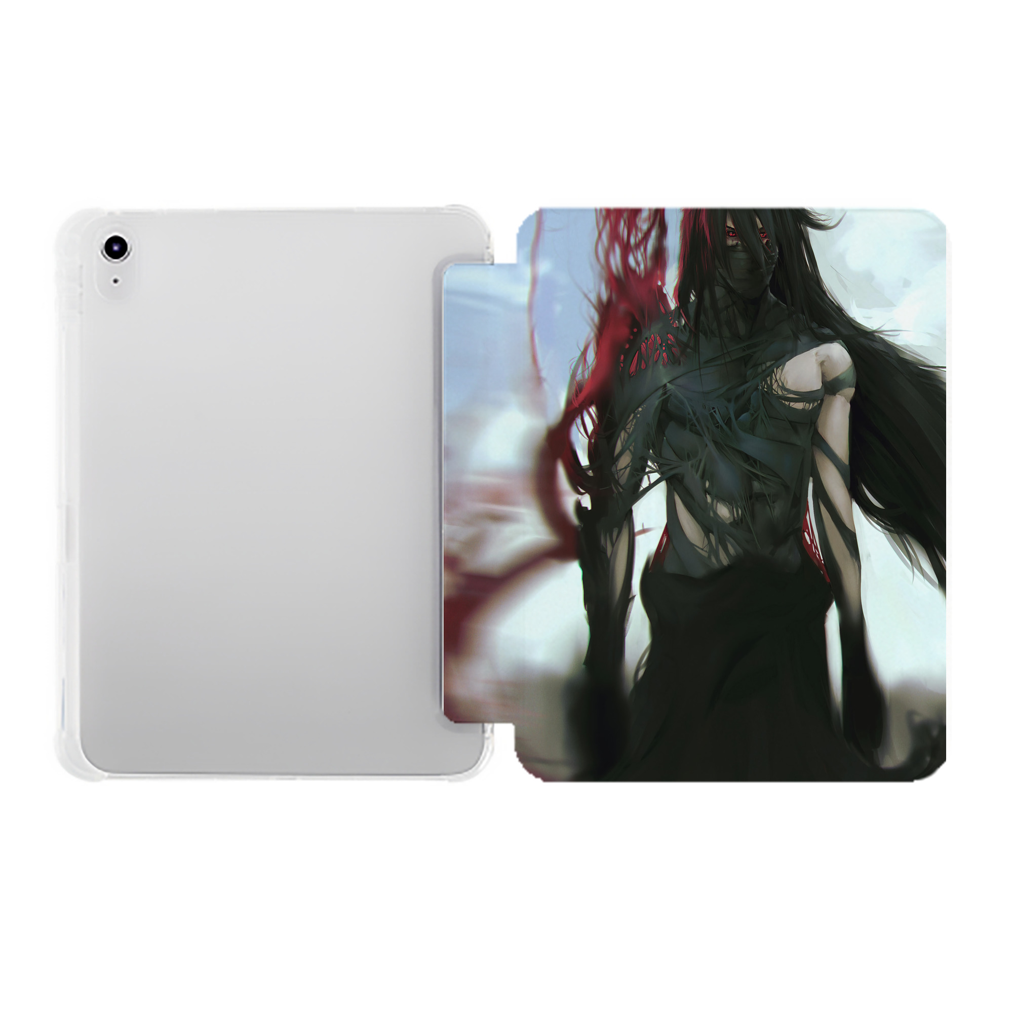 （画像用） ブリーチ BLEACH IPad ケース ペン収納付き 三つ折りスタンド PUレザー×シリコン 対応機種9.5/10.5/10.9インチ